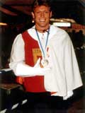 Jrgen Stuhr mit der GoFa-Medallie