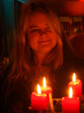... und noch eine Sabine im Kerzenschein ...