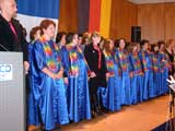 ... Représentation chorale dans la Centre de Congress de Pforzheim ...